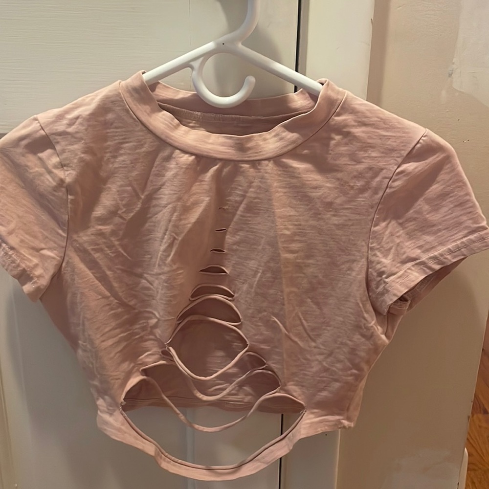 Ripped crop top